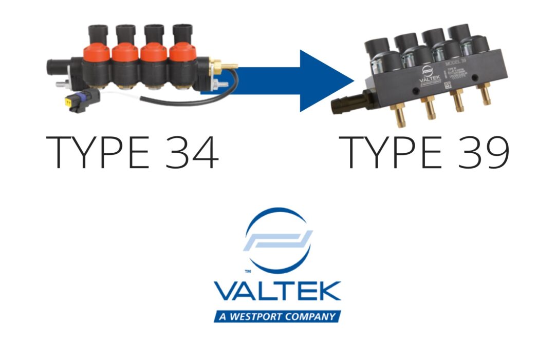 Инжекторната LPG/CNG рейка Valtek 39 заменя Valtek 34